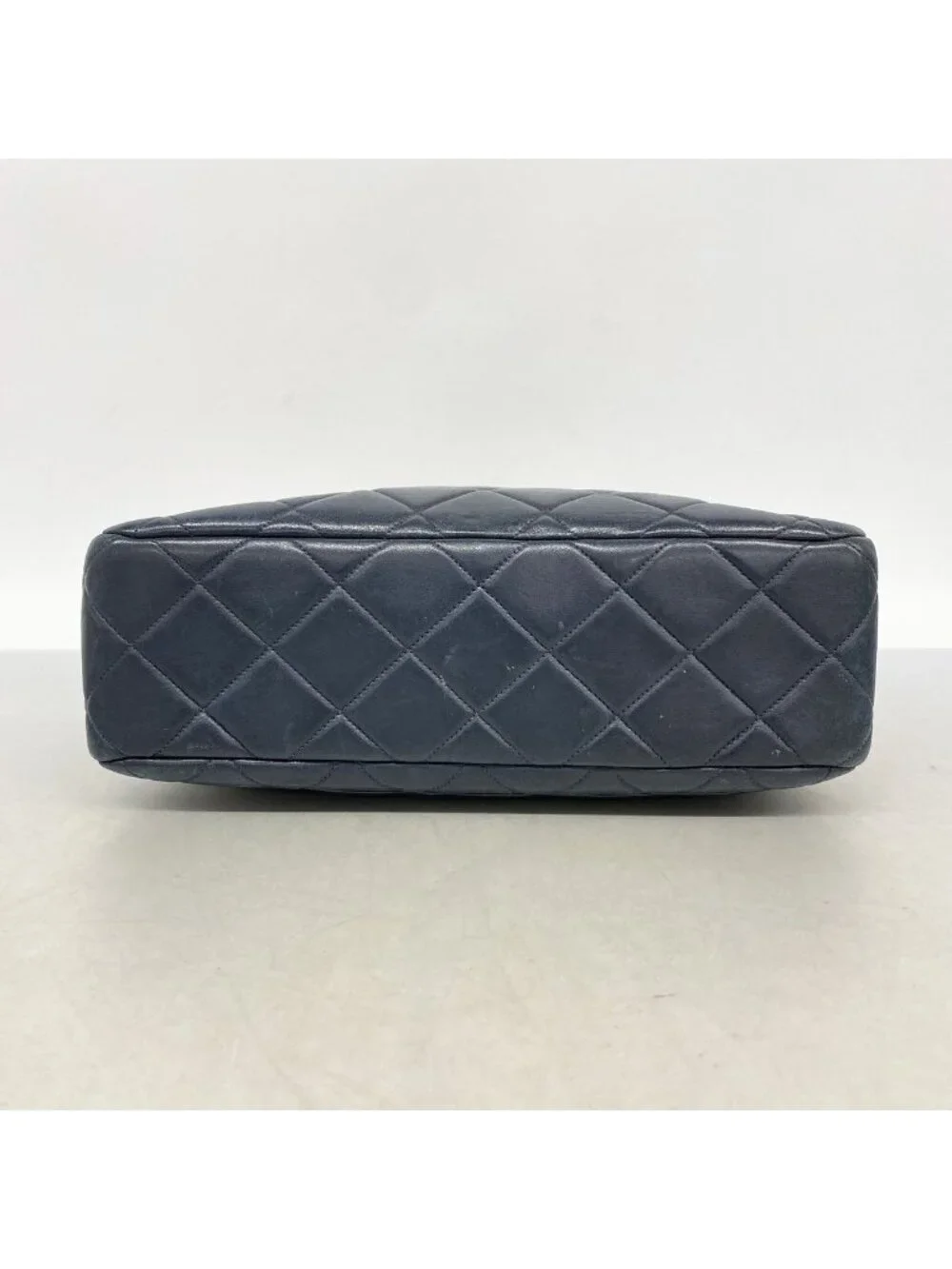 Chanel Handbag Quilted Lambskin Black Gold
